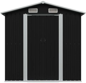 Magazie metalica de gradina antracit 204x132x186 cm otel