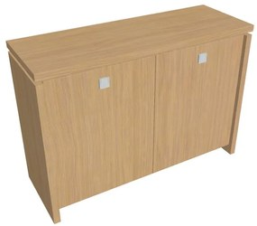 Dulap mic Verno 128 x 46 x 90 cm, stejar deschis