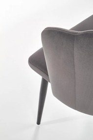 Scaun K386 velvet gri