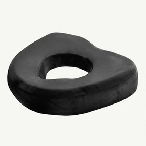 Perna ortopedica antihemoroizi ORTO PROCT memory foam cu gel cooling, fermitate Extra, Negru