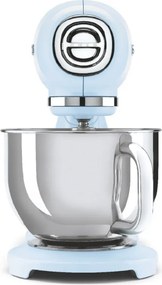 Mixer planetar SMEG SMF03PBEU, 800 W, 4,8 l, 10 viteze, Functie de pornire treptata, Albastru pastel