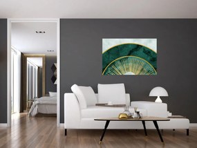 Tablou - Forme cu texturi aurii (90x60 cm)