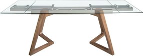 Masa extensibila deosebita design LUX Glass 160-240x90cm