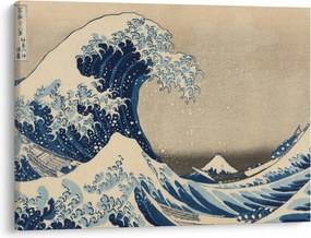 Tablou - Katsushika Hokusai, Under the Wave off Kanagawa, reproducere (70x50 cm)