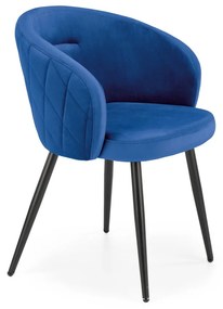 Scaun K430 velvet bleumarin