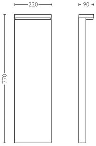 Lampă LED de exterior Philips BUSTAN LED/3,8W/230V 77 cm IP44