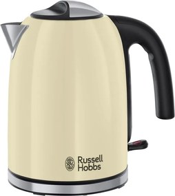Cana electrica Russell Hobbs Colours Plus Classic Cream 20415-70, 2400 W, 1,7 l, Fierbere rapida, Element de incalzire ascuns, Baza rotativa la 360°, Indicator, Crem
