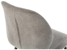 Scaune de dining gri-deschis 4 buc. tapițate Ansu – Marckeric