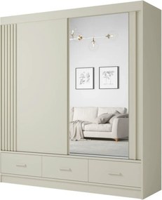 Dulap CANADA CA31-200, casmir, PAL, cu 2 usi si 3 sertare, 200x60x215