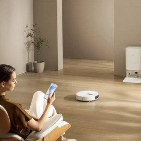 Aspirator robot Xiaomi X20+, 6000 Pa, 140 min, 0.35/4 l, Funcție Mop, Stație de autovidanjare, Navigație LDS, Evitarea obiectelor, Aplicație mobilă, Alb