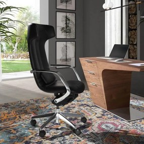 Scaun de birou modern piele sintetica Black