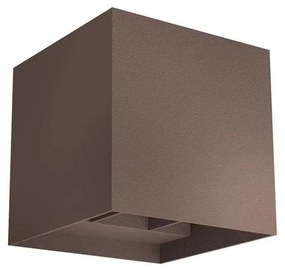 Redo 90298 - Aplică LED de exterior VARY, 2x LED de 10 W, 230 V, 3000 K, IP54, maro