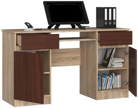Masă PC Bahadur (Stejar sonoma + wenge). 1069657