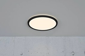 Plafoniera LED design silm IP54 baie Oja 29 negru 3000-4000K 2015026103 NL