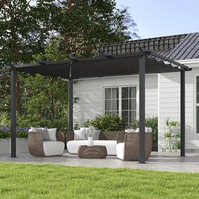 Outsunny Pergola cu Acoperis Retractabil de 3 x 4 (m) | Aosom Romania