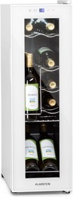 Klarstein Shiraz 12 Slim, vinotecă, 32 l, 12 sticle, 85 W, 5–18°C, panou de control tactil.