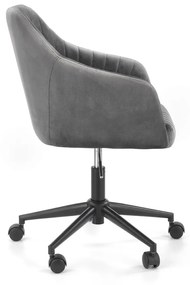 Scaun de birou Fresco velvet gri H91 cm