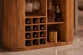 Bar din lemn de mango, marmura alba TRES CHIC 120cm