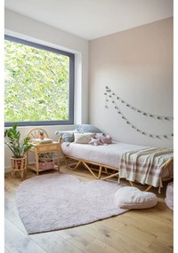 Covor pentru copii roz lavabil/țesut manual din bumbac 160x180 cm Puffy Love – Lorena Canals