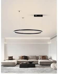 Immax NEO 07215L-LED Lustr FINO 60W/230V 80cm negru, dimabil, Tuya+DO