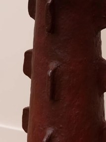 Lampă de podea burgundy cu abajur din iuta, "Yucatan"