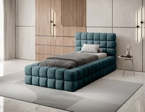 Pat tapitat cu cadru metalic, 90x200 cm, Dizzle, Eltap (Culoare: Bej / Touch 18)