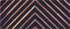 Tablou - Motiv de lemn pe fond negru (120x50 cm)