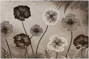 Tablou - Flori desenate (90x60 cm)