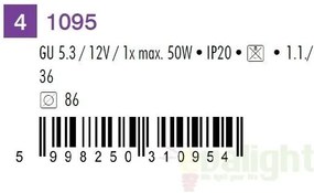 Spot directionabil, incastrabil bronz, diam.8,6cm, Spot relight 1095 RX