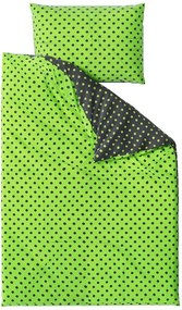 Lenjerie de pat crep COLAM GREEN POLY verde Dimensiune lenjerie de pat: 70 x 90 cm | 140 x 200 cm