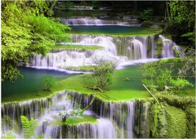 Tablou - Cascada Huay Mae Khamin, Kanchanaburi, Thailanda (70x50 cm)