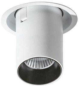 Spot LED dimabil incastrabil, directionabil pentru tavan/plafon LUNA negru
