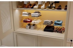 Organizator cu rafturi 42x19 cm auriu