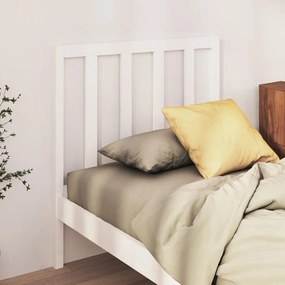 817726 vidaXL Tăblie de pat, alb, 106x4x100 cm, lemn masiv de pin