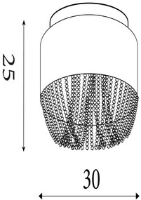 Plafoniera design elegant Bellano 3L