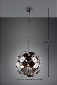 Lustră negru-mat Discalgo – Trio