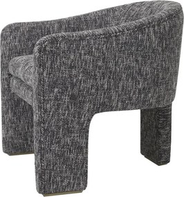 Scaun design LUX Pebbles, cambon negru 115373 HZ