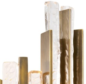 Aplica de perete LUX sticla texturata, Leonora alama vintage