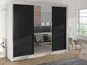 Dulap de haine Galiana I (alb + negru). Promo -17%. 1059842