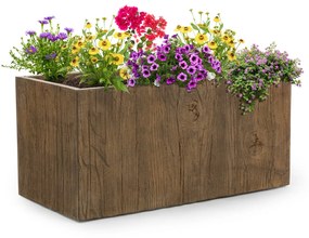 Timberflor, ghiveci de plante 80 x 40 x 40 cm din fibră de sticlă interioar / exterior maro