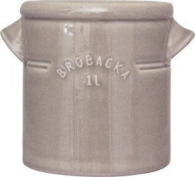 Ghiveci din ceramică glazurată manual 1L bej, „Brobacka"