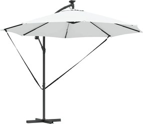 vidaXL Umbrelă de soare Nisipiu 294 x 294 x 248 cm