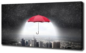 Tablou canvas Umbrela deasupra orașului