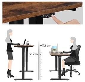Cadru Metalic Pentru Masa De Birou, Negru, 147 Cm