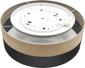 Plafonieră LED SIRJA WOOD LED/36W/230V d. 45 cm negru/stejar