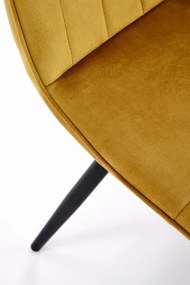 Scaun K521 velvet mustariu