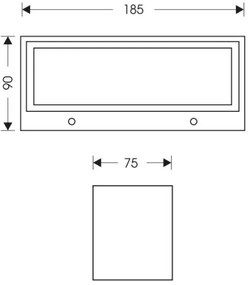 Aplică LED de exterior Ecolite Z1233-12W OSKAR LED/12W/230V 4000K IP54