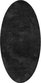 vidaXL Covoare de zonă Oval HUARTE Negru 100 x 200 cm 100% Polyester