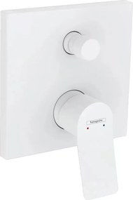 Baterie cada-dus incastrata Hansgrohe Vivenis finisaj alb mat fara corp ingropat