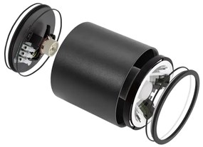 Spot pentru baie CHLOE AR111 1xGU10/12W/230V IP65 negru rotund